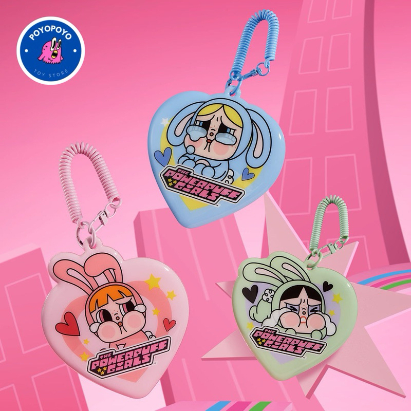 

[Ready - Selected Bunny] Pop Mart Crybaby x Powerpuff Girls Card Holder | Crybaby PPG Tempat Kartu | ID Card Holder Keychain | New Sealed | Original Pop Mart