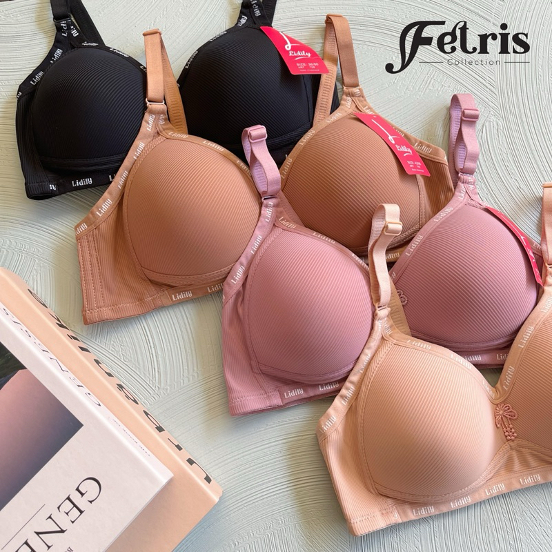 [Tanpa Kawat] Bra lydyly stripe