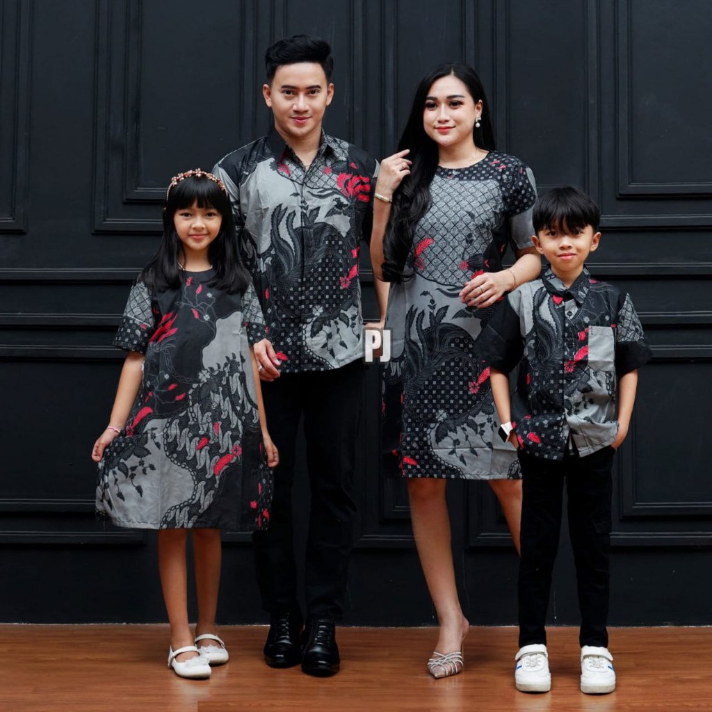 Baju Keluarga Natal Dress Batik Keluarga