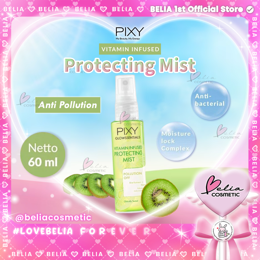❤ BELIA ❤ PIXY Glowssentials Vitamin Infused Protecting Mist 60ml | Ekstrak Kiwi Vitamin E Provit B5