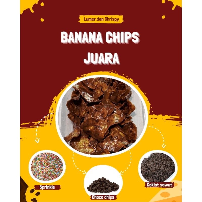 

Banana Chips Lumer dan Crispy|Kripik Pisang coklat Lumer