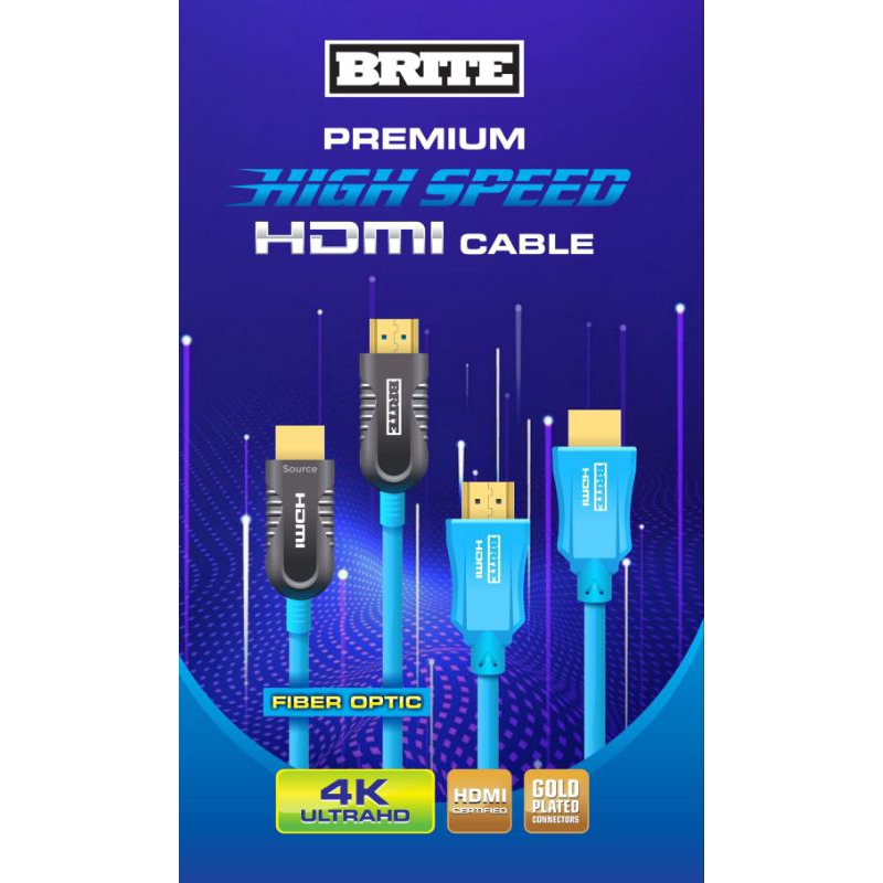 Kabel HDMI BRITE 15M/ Kabel Proyektor HDMI 15M 4K