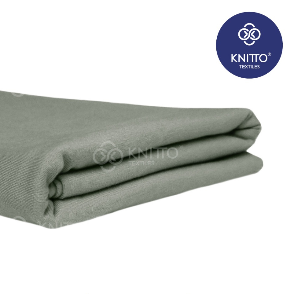 BAHAN KAIN KAOS COTTON COMBED 16S SAGE GREEN ( BAHAN KAOS ) - KNITTO