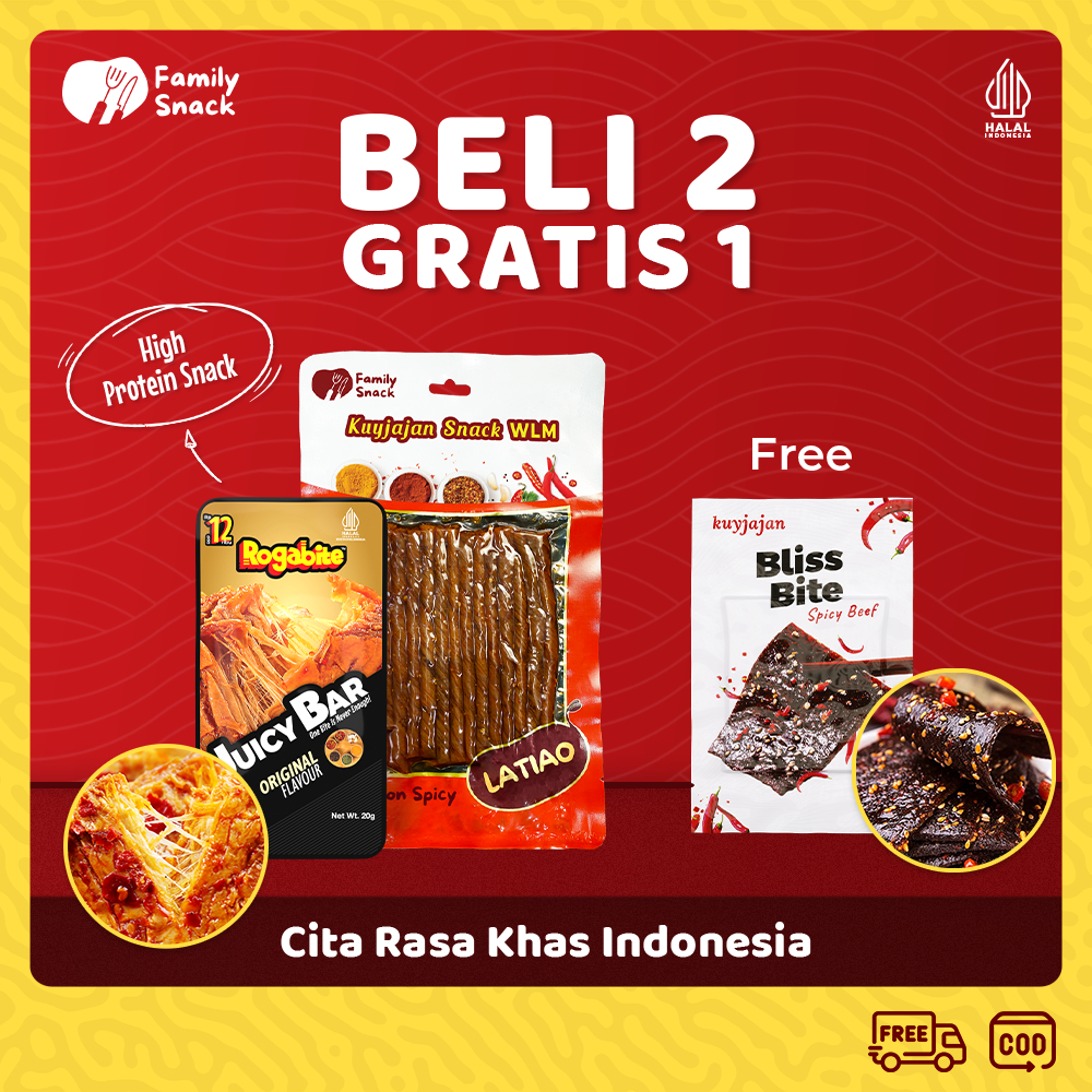 

Latiao Family Snack - [Halal] [Buy 2 Get 1] WLM Gluten Spicy Tofu Latio Halal Cemilan Snack Vegetarian