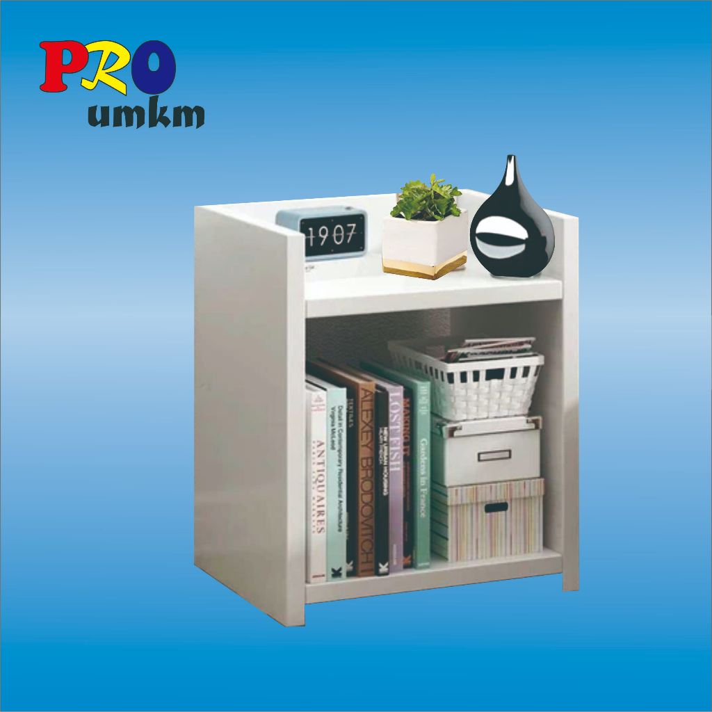 Meja Nakas Kayu /Meja Kamar Tidur Minimalis/Rak Buku Kecil/Meja Sisi Ranjang