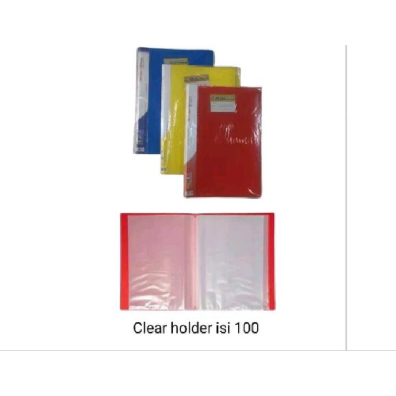 

clear holder isi 100 lembar..