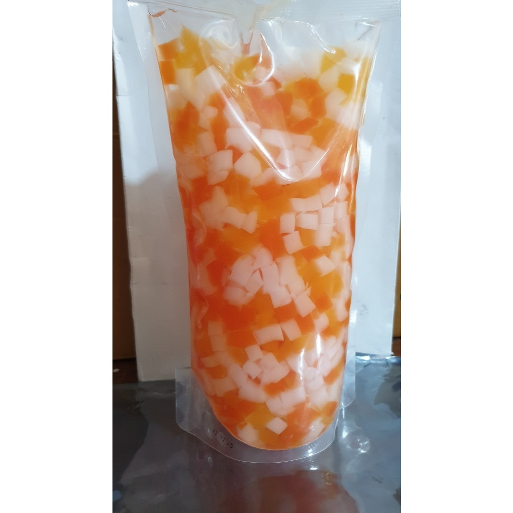 

Rainbow Jelly topping jelly makanan jelly segar kemasan 1kg