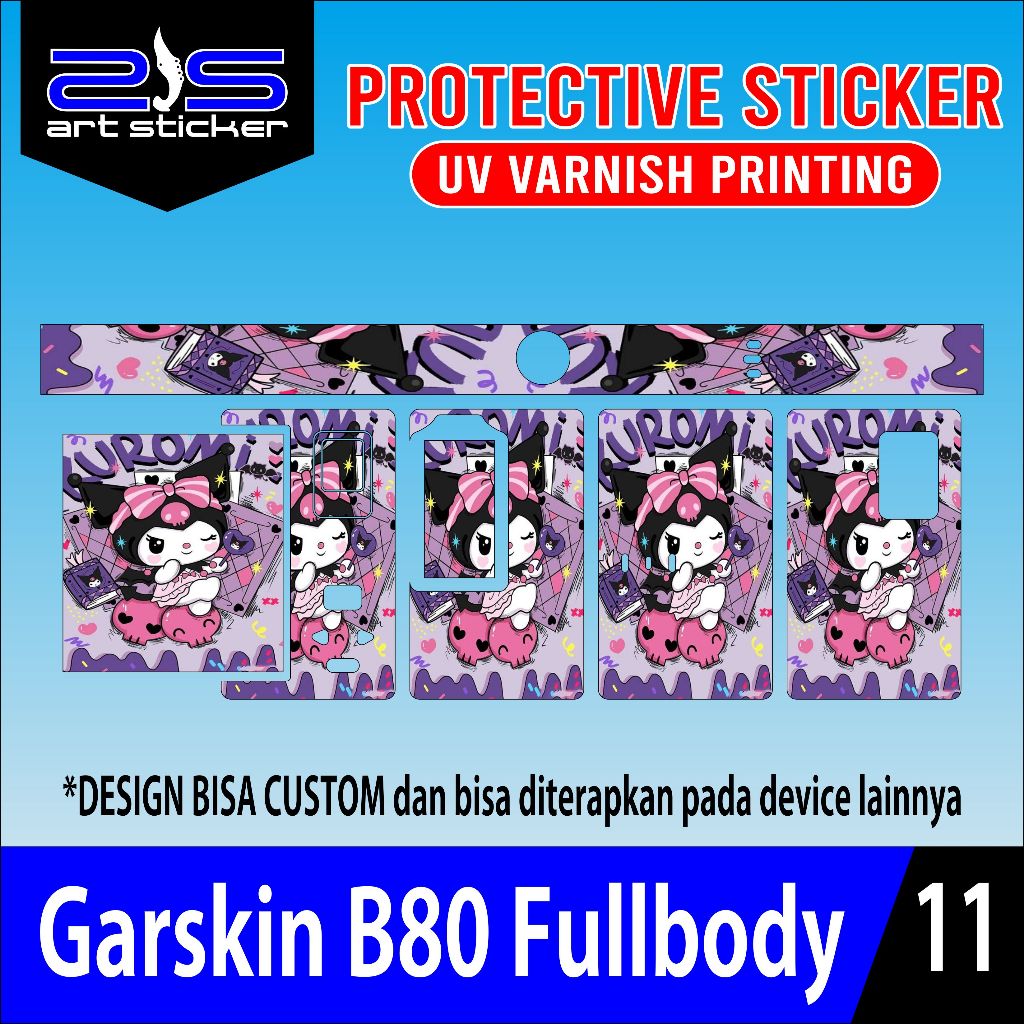 

Stiker B80 Kuromi UV Varnish Printing