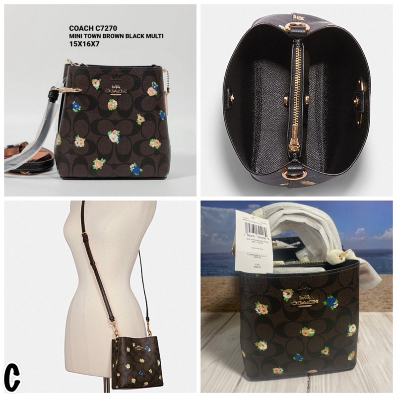 C7270 mini town bucket brown black multi