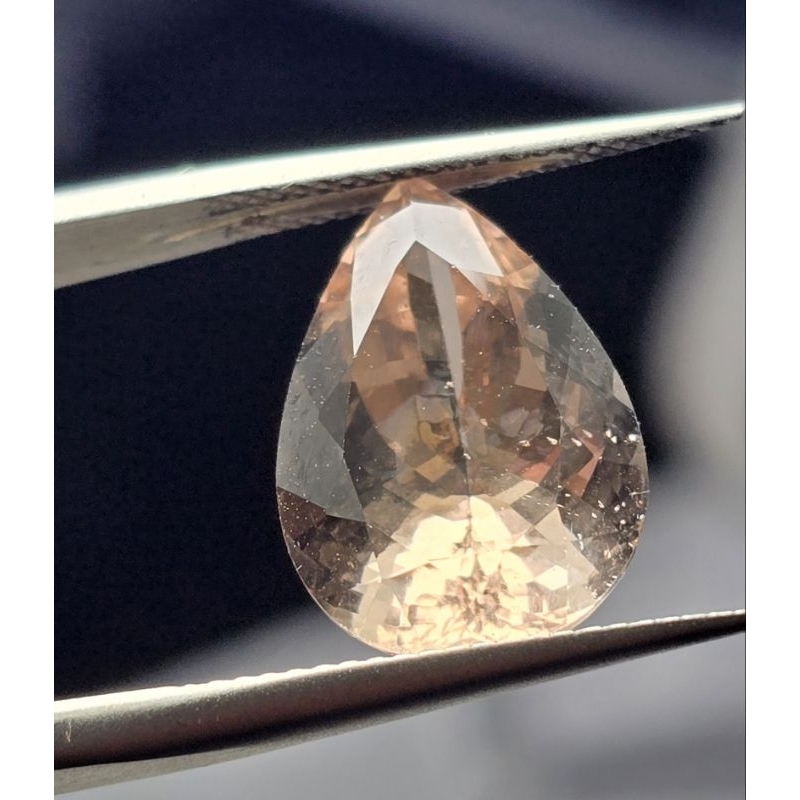 NATURAL PINK BERYL MORGANITE 6.42 CTS MEMO LAB