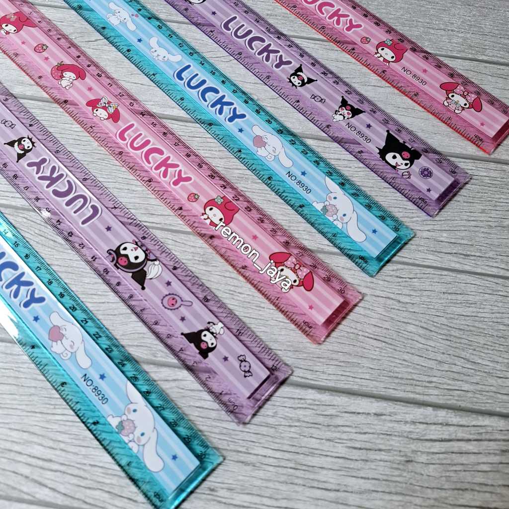 

Penggaris SANRIO 30 cm Cute Lucu Cinnamoroll Kuromi Best Seller ISI 3-6-12 PCS