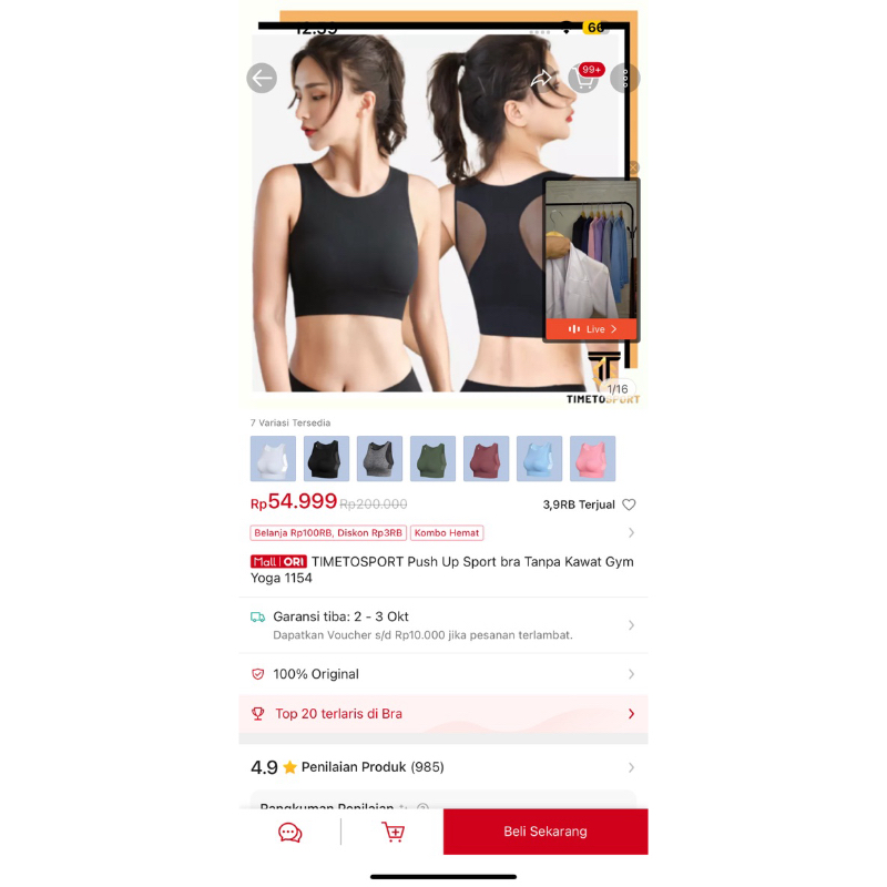 preloved atasan gym