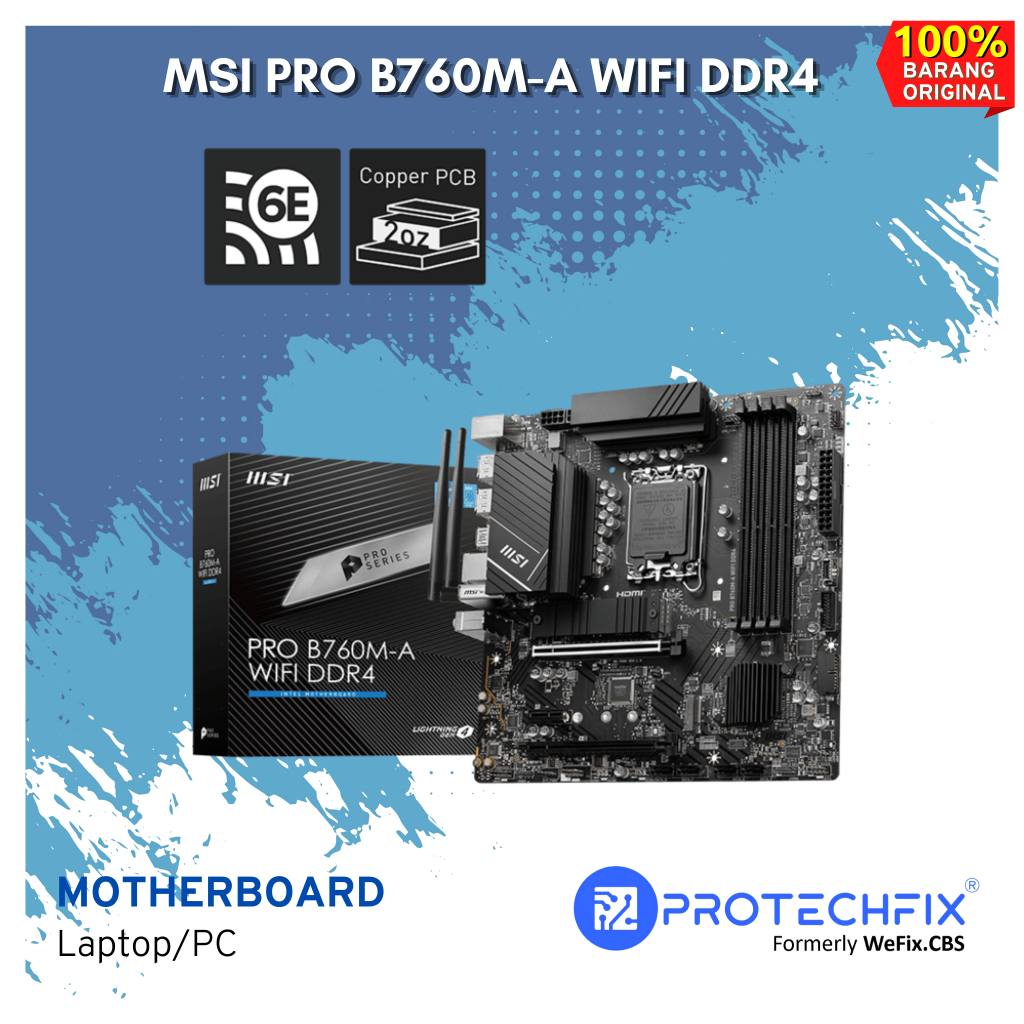 Motherboard MSI PRO B760M-A WIFI DDR4 B760