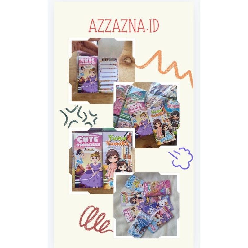 

Memo mini / notes / buku anak karakter 30 lembar