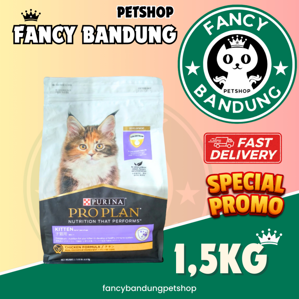 PROPLAN KITTEN CHICKEN 1,5KG makanan kucing