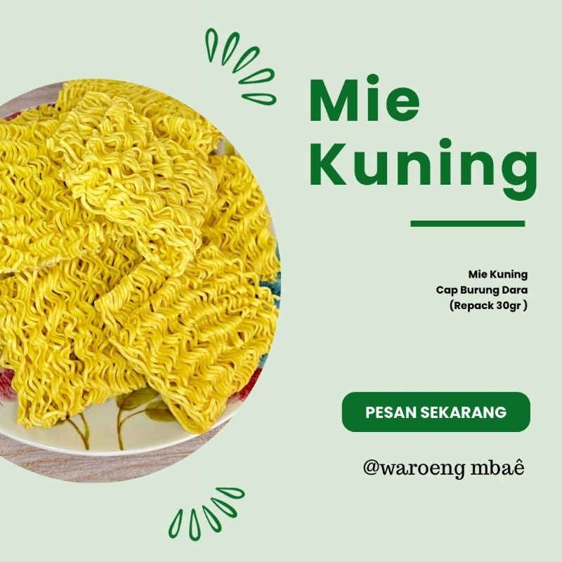 

Mie Bakso Kuning Merk Burung Dara