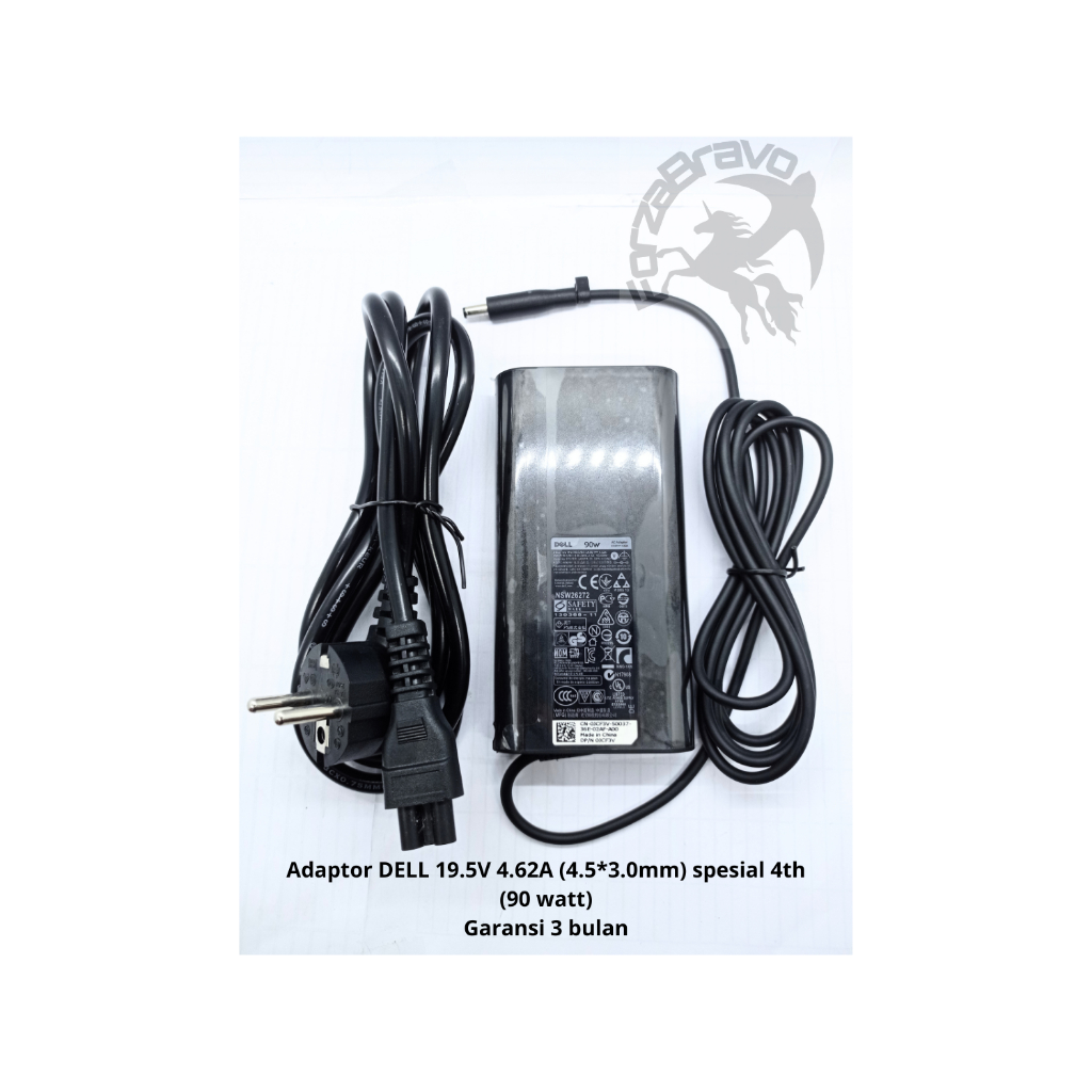 Adaptor Laptop HP 19.5V 4.62A (4.5*3.0mm) spesial 4th fit 06C3W2 Inspiron 13 17 LA90PM130 - Garansi 
