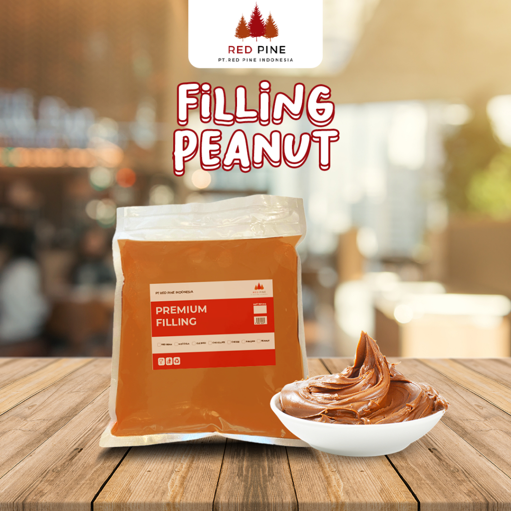 

Selai/Topping/ Filling Premium Isian Kue/Roti Rasa Kacang/Peanut Chunk 1 Kg