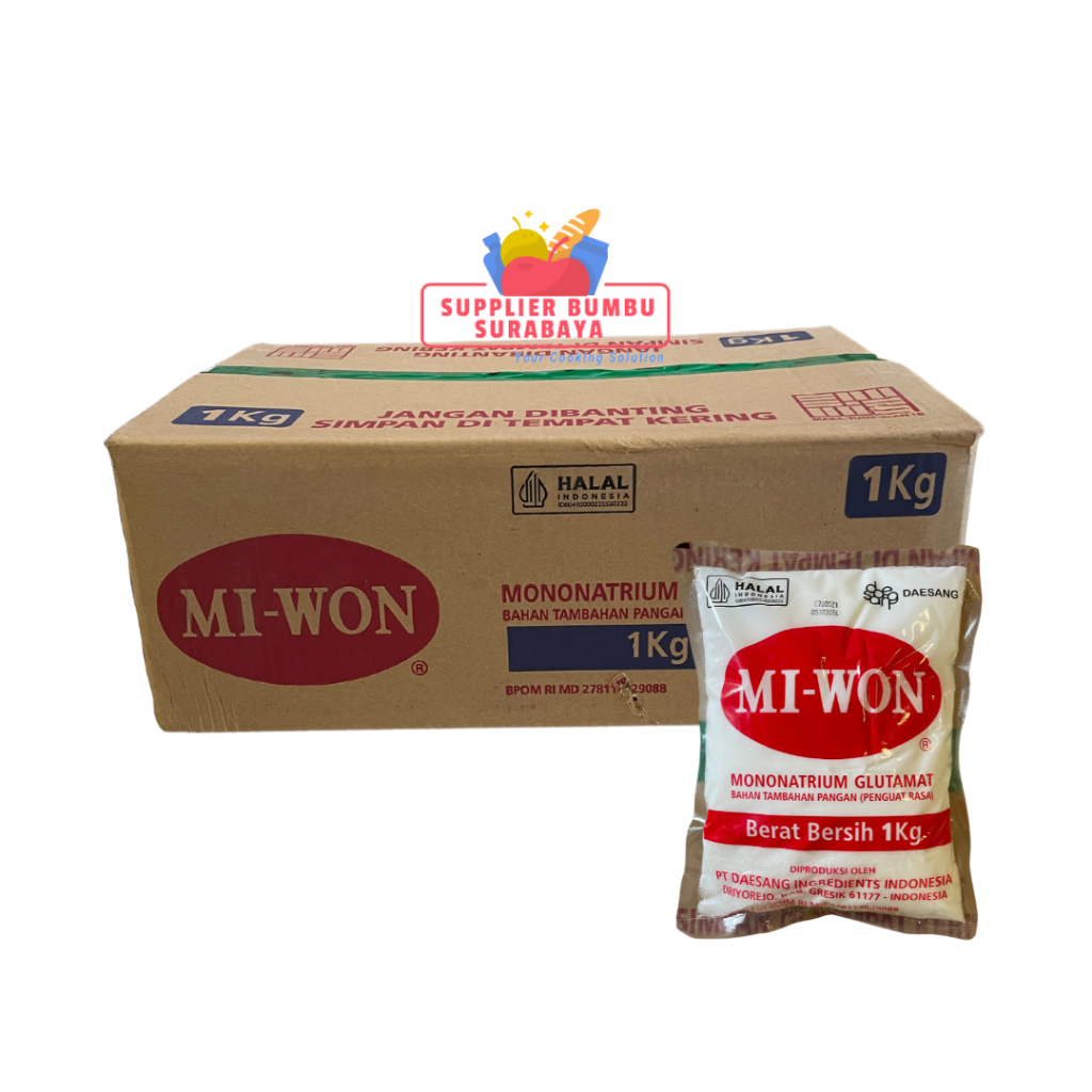 

Miwon MSG Penyedap Rasa 1Kg 1 DOS isi 12 Pcs