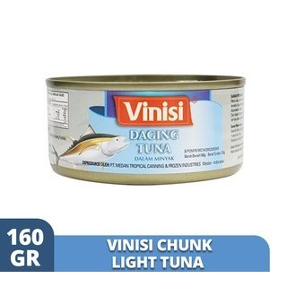 

VINISI CHUNK LIGHT TUNA 160 GRAM - IKAN TUNA KALENG SEHAT TANPA MSG 160GR