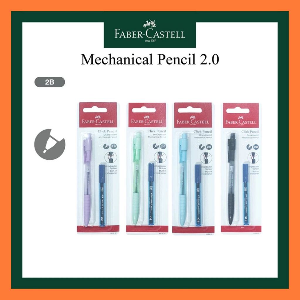 

Faber Castell Pensil Mekanik 2.0 Pastel Blitter 132897