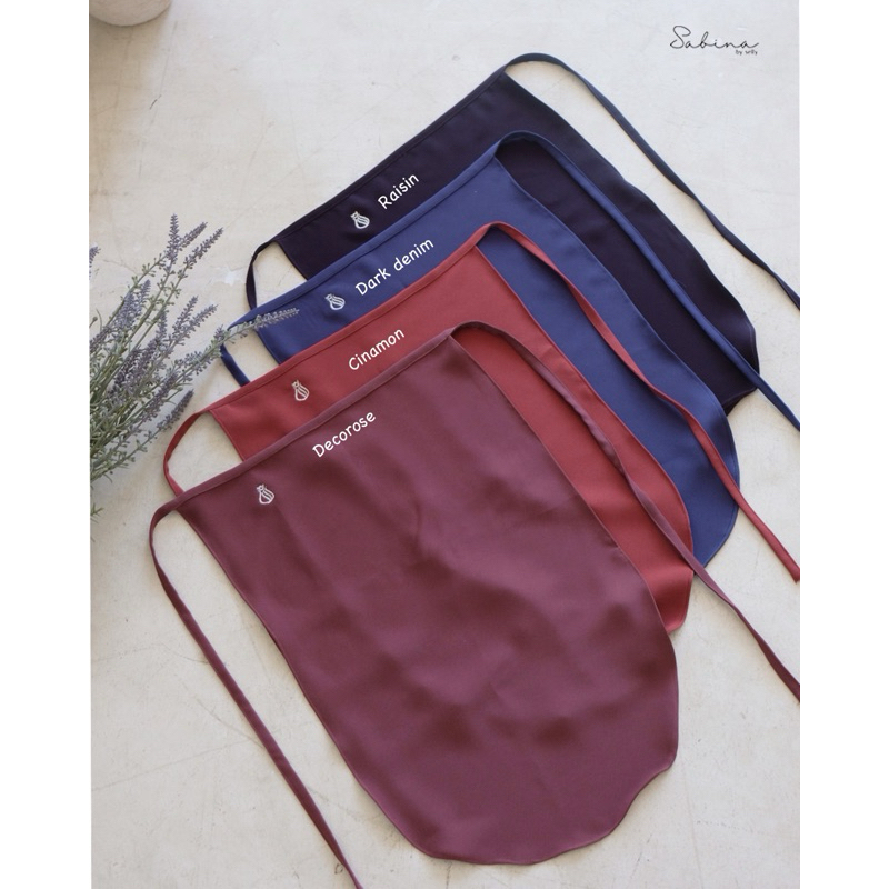 Niqab Tali bahan Mina by Sultan & Cadar Bandana bahan Thuba by sultan