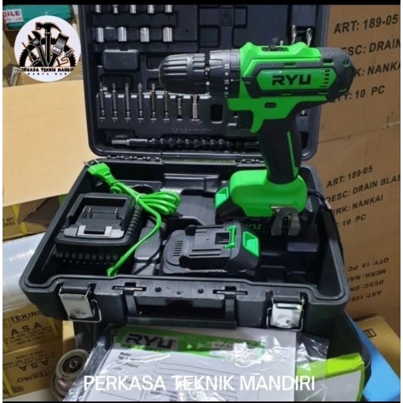 Cordless Impact Drill RYU RCI20V RCI 20V Mesin Bor Baterai RYU