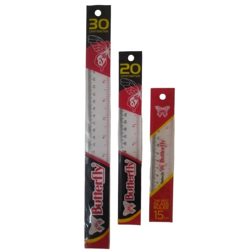

penggaris plastik buterffly 30cm