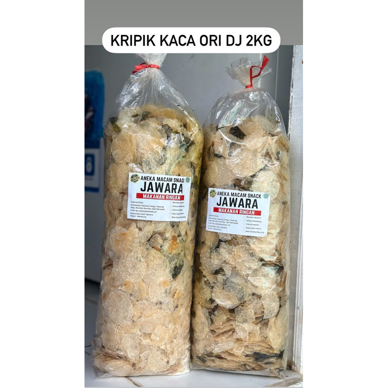 

Kripik kaca ori 2kg