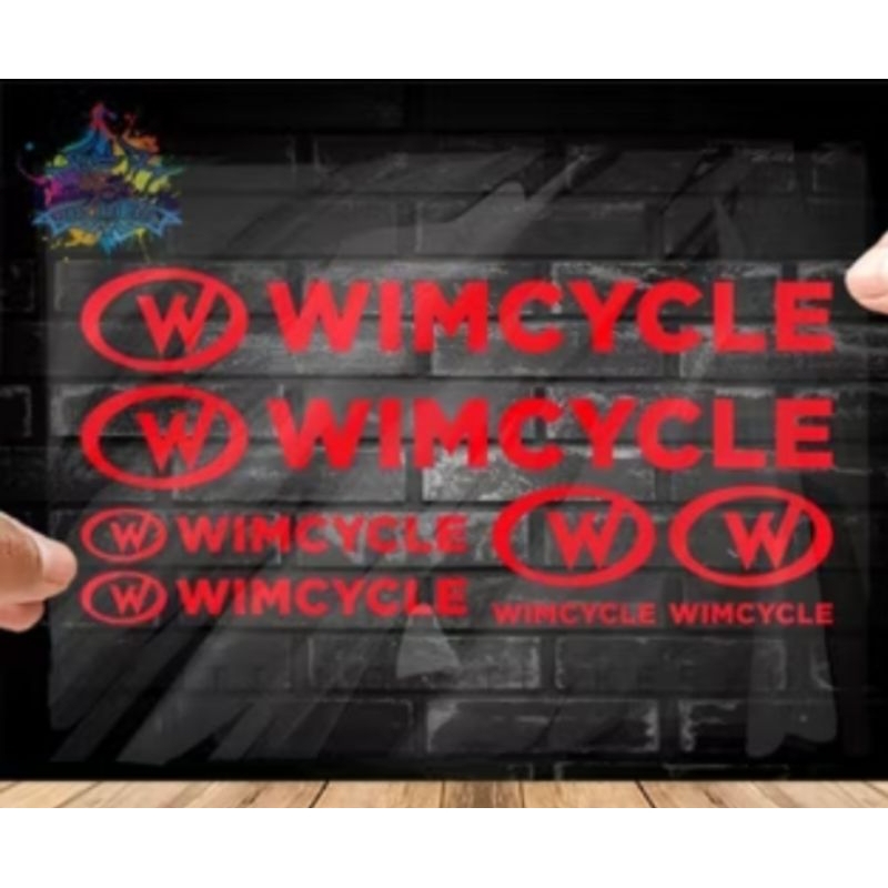 Cutting sticker sepeda Wim Cycle Stiker Sepeda Wim Cycle Set