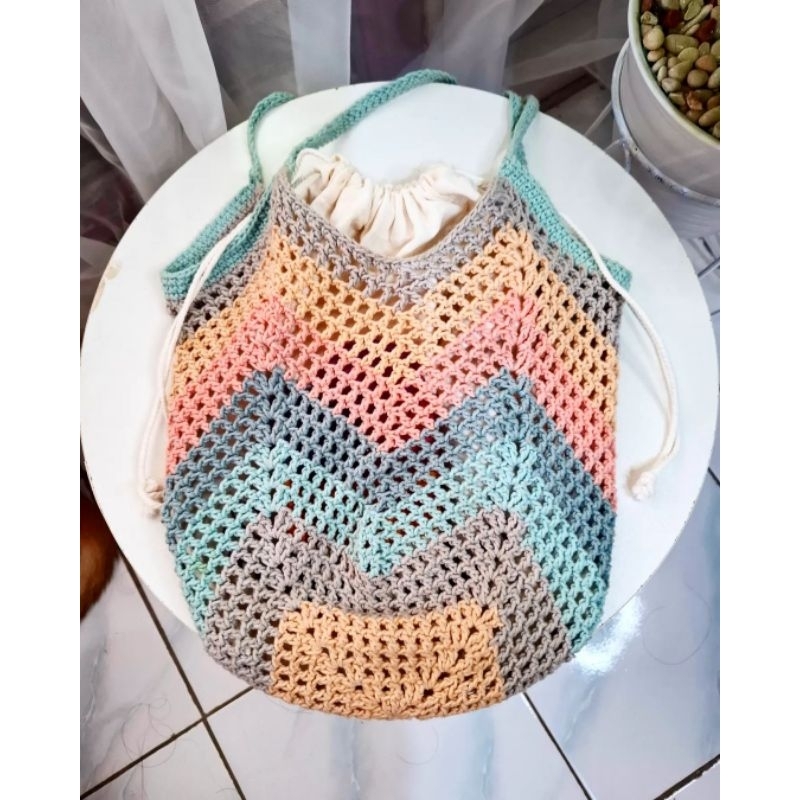 Net Square Bag / Tas Rajut