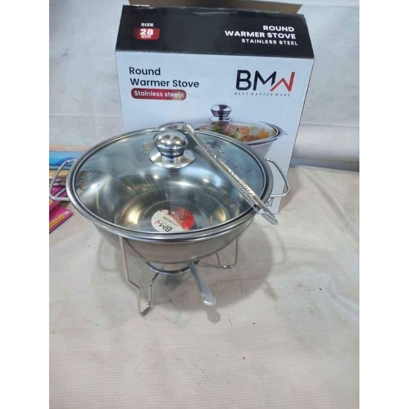 Prasmanan bulat stainless steel bmw tutup kaca Batam