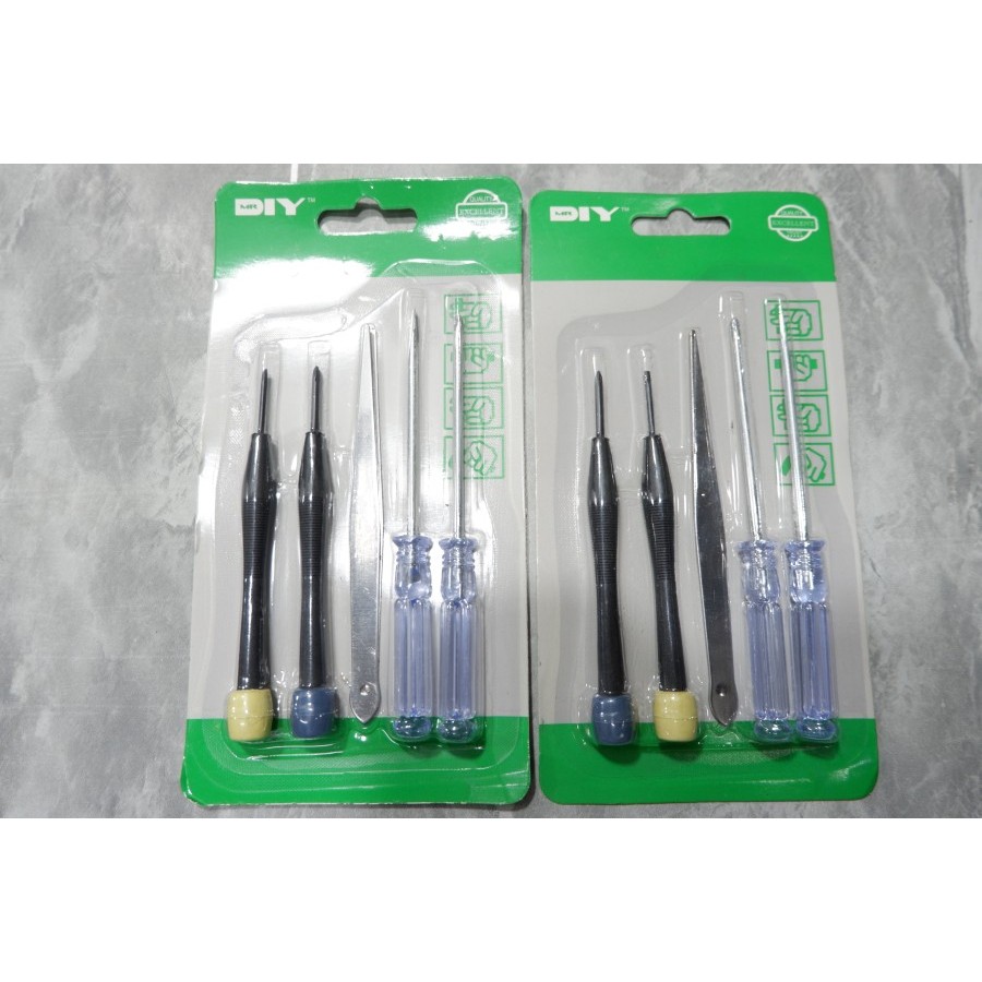 Obeng 5in1 free Pinset Obeng Service MR DIY Quality Excellent