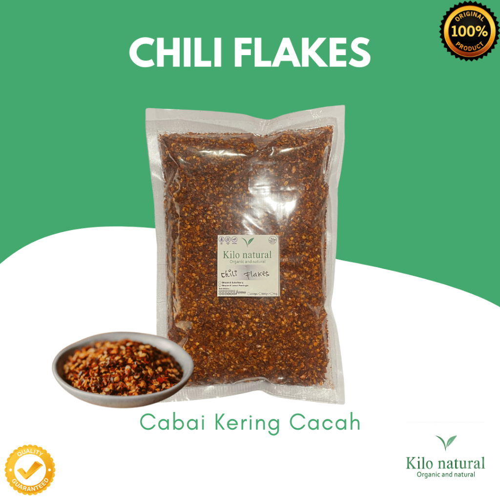 

Chili Flakes 1kg / Cabai Kering Kasar 1kg / Chili Crushed 1kg