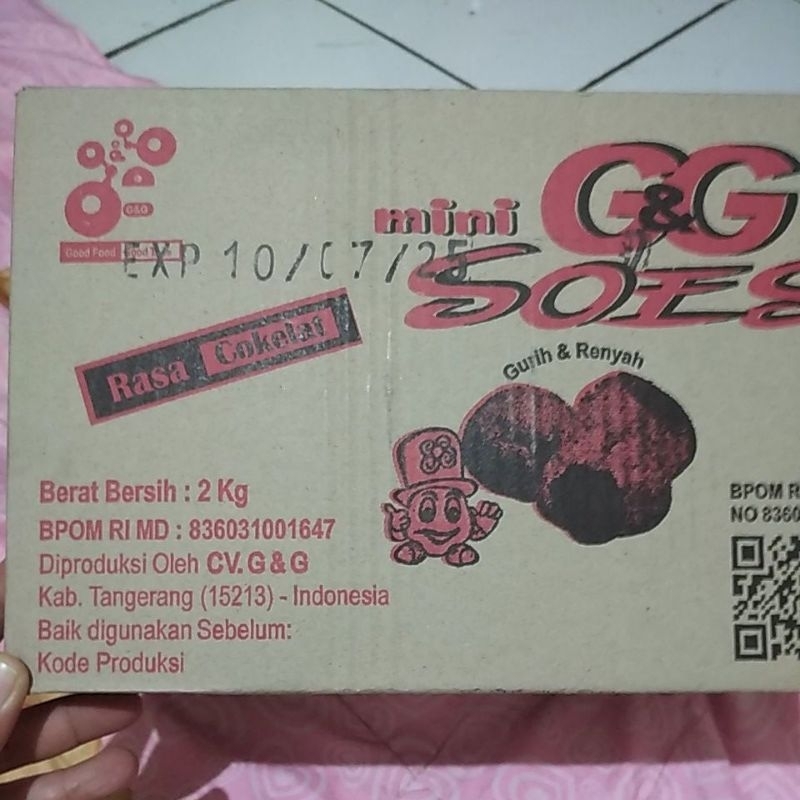 

soes coklat g&g soes