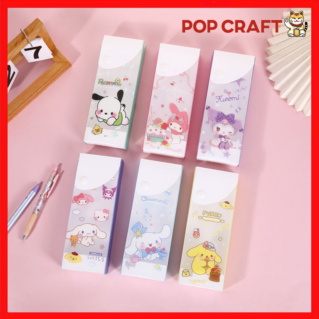 

PC Kotak Pensil Mika Karakter Lucu Tempat Pensil Plastik Transparan Kuromi Tempat Alat Tulis KP09