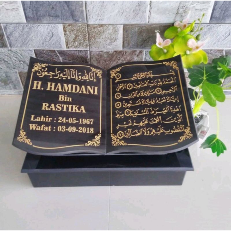 Batu Nisan Granit Modern Bentuk Buku
