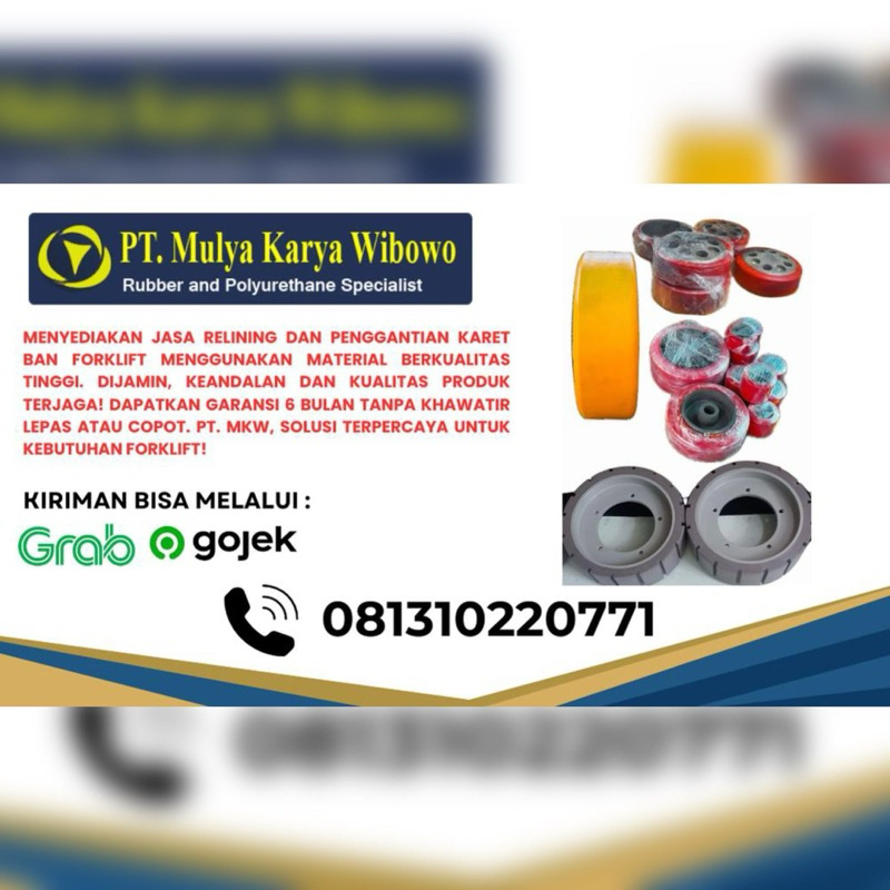 Relining Roda Forklift Elektrik