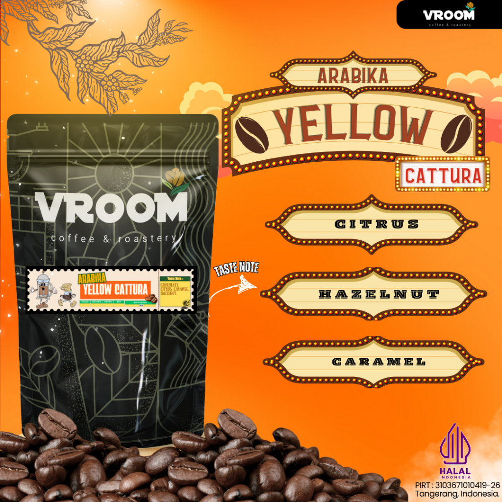 

Roast Bean / Biji Kopi Arabika Premium Yellow Caturra Flores 100 Gram