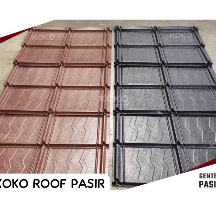 Genteng Metal Koko Roof Pasir Berat Asli