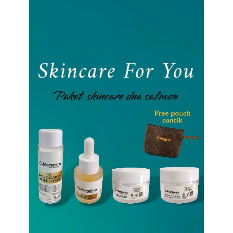 MARSEIRRA - PAKET SKINCARE DNA SALMON - MENCERAHKAN DAN ANTI AGING