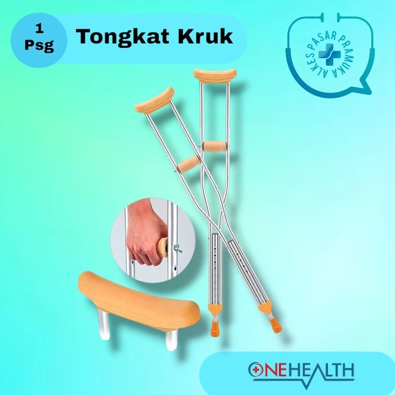 Tongkat Kruk  Tongkat Kaki Patah  Tongkat Ketiak  Tongkat  Alat Bantu Jalan