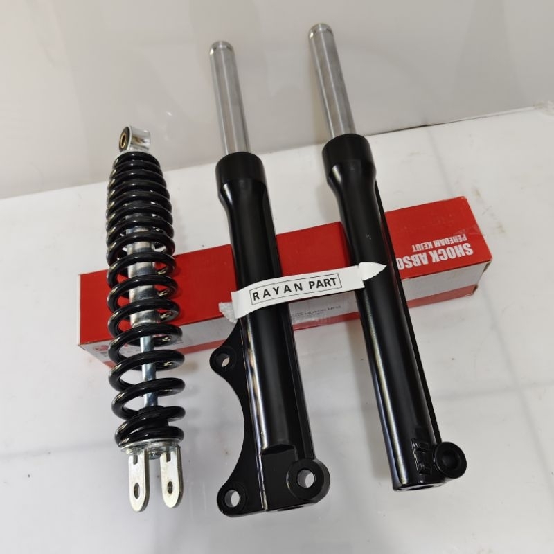 sok depan + belakang mio sporty mio sporty depan belakang