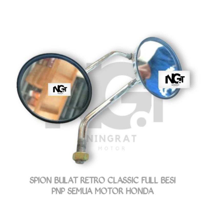 SPION BULAT RETRO CLASSIC FULL BESI PNP SEMUA MOTOR HONDA