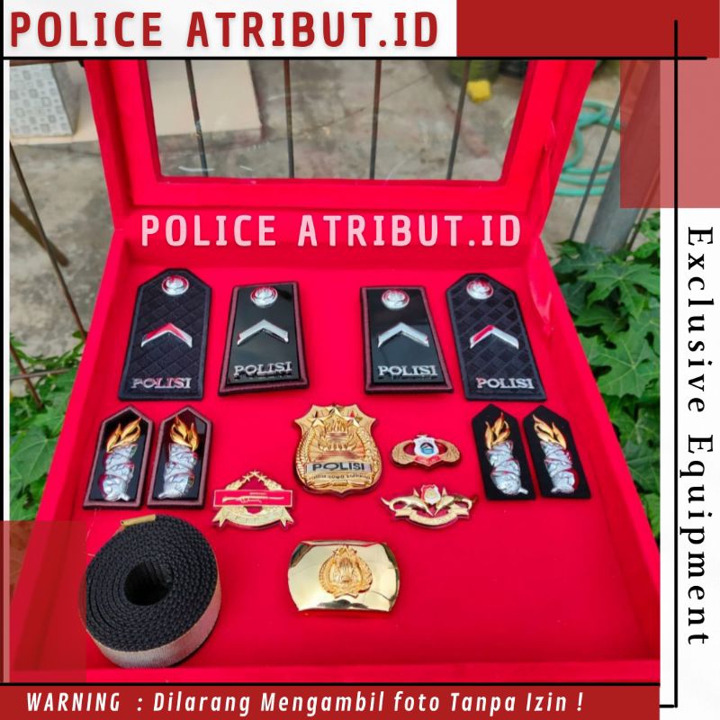 Pangkat BRIPDA Polisi PDH Box set Custom Promo Terbaru Perlengkapan Polri Best Seller