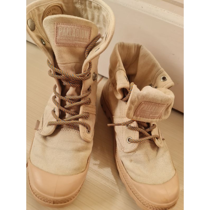 Sepatu Boots Palladium Pallabrouse Baggy Peach 92478-638-M