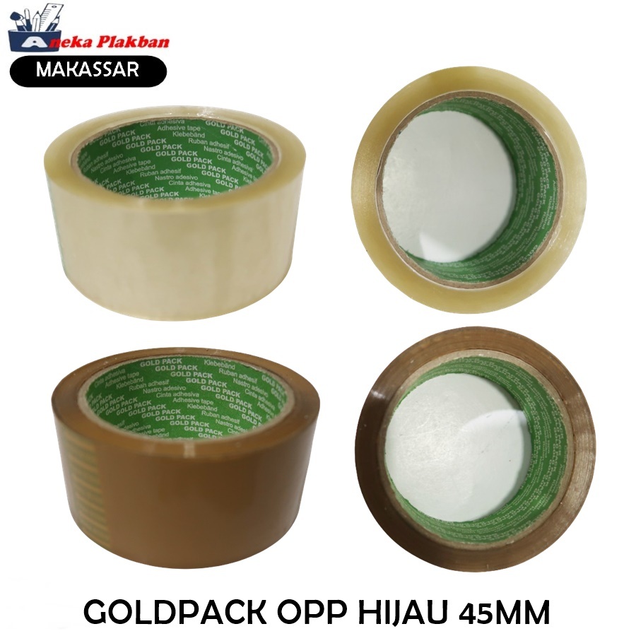 

[1ROLL] GOLDPACK OPP 45MM CORE HIJAU ISOLASI DUS