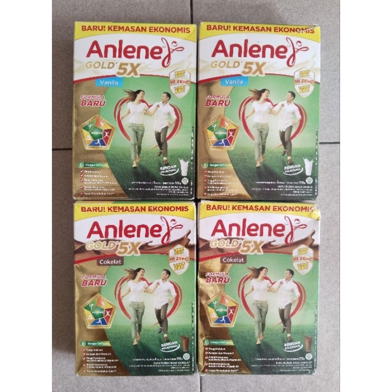 

Anlene Gold 5X 170gr dapat 2box (kardus luar kurang baik)