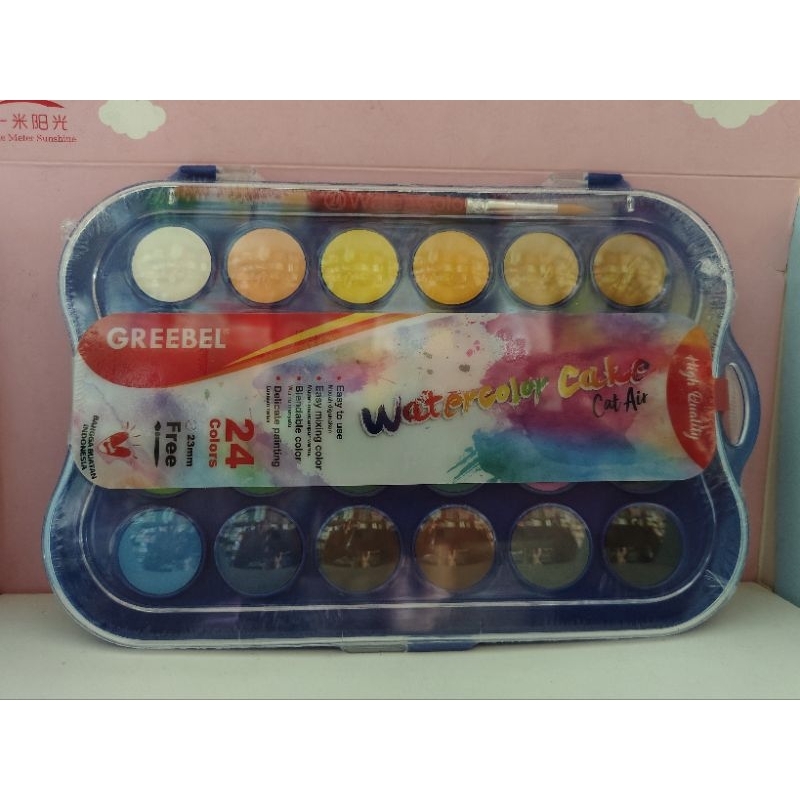 

Watercolour Paintcake GREEBEL 24 warna