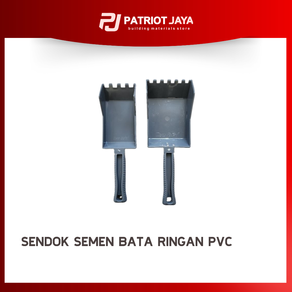 SENDOK SEMEN BATA RINGAN 10 CM & 7,5 CM PVC